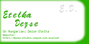 etelka dezse business card